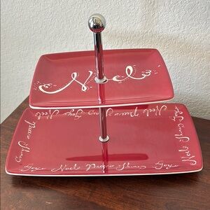 Threshold by Target Melamine Christmas two tiered Tray